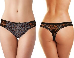 3 Pack Zoey klasická tanga s krajkou