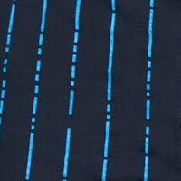 Pánské bavlněné trenýrky Molvy černé s bílo modrými čárkami