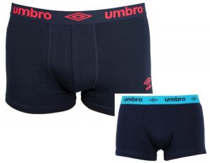 2 Pack Pánské boxerky Umbro short černé