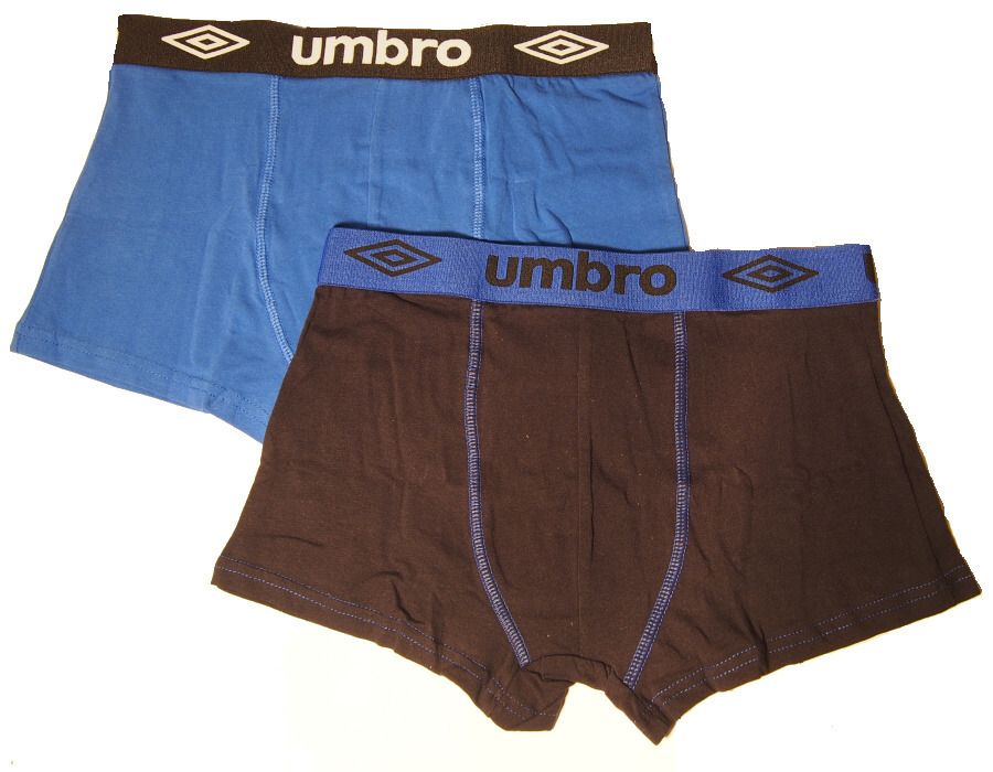 2 Pack Pánské boxerky Umbro UM1700 - modročerné M