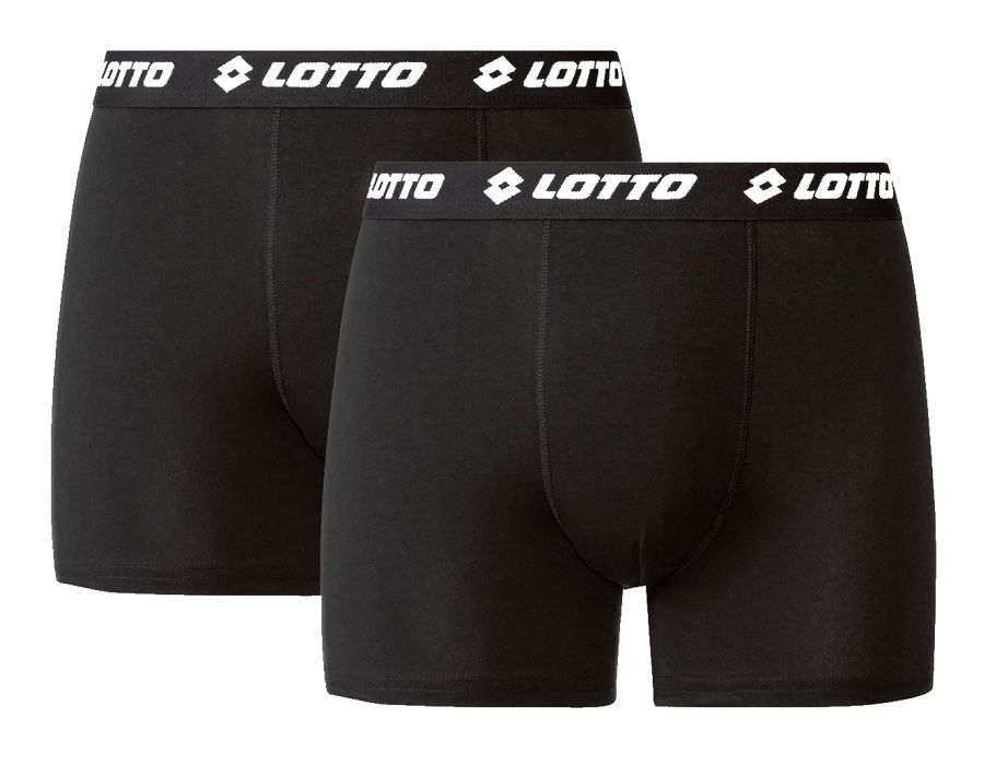 2 Pack Pánské boxerky Lotto - černé M