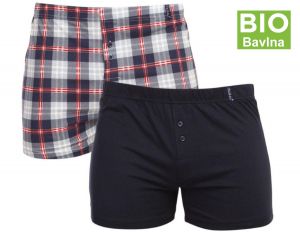 2 Pack Pánské trenýrky Molvy 100% BIO Bavlna KP074