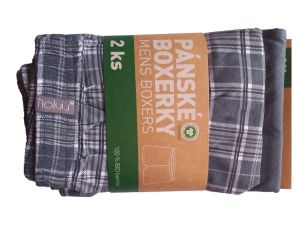 2 Pack Pánské trenýrky Molvy 100% BIO Bavlna KP086