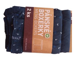 2 Pack Pánské trenýrky Molvy 100% BIO Bavlna KP092