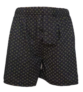 2 Pack Pánské trenýrky Molvy 100% Bavlna DC-007 - Korunky a kosočtverce